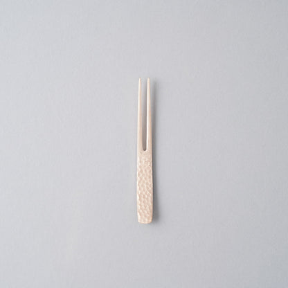 新潟燕カトラリー かんざし ピックフォーク 槌目 9cm